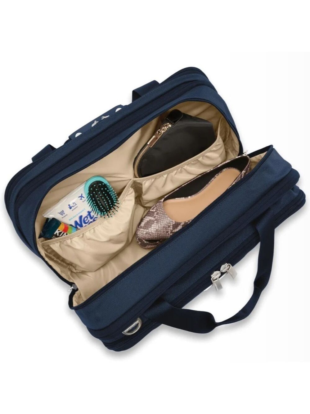 BRIGGS & RILEY BASELINE EXPANDABLE CABIN BAG NEW WITH TAGS NAVY - Picture 12 of 16